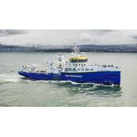 RV Anna Weber-van Bosse at the sea trials on 6 February at Vigo (Photo: ARMON)