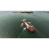The U.S. Army Corps of Engineers (USACE) dredge MURDEN conducts maintenance dredging in the federal channel of the Ocean City Inlet, July 31, 2026.
U.S. Army photo by David Adams