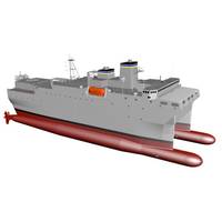 Artist’s rendering of the new T-AGOS vessel (Image: Halter Marine)
