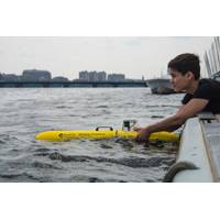The Bluefin SandShark is a one-person-portable, low-cost autonomous underwater vehicle (AUV) designed to leverage today’s miniaturized sensors and small enough to be carried in a backpack. (Credit: General Dynamics Mission Systems)