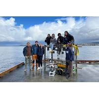 The Blueye Autonomy project from left to right: Ambjørn Grimsrud Waldum, Leonard Günzel, Gabrielė Kasparavičiūtė, Ai-Nhi Hoang, Jenny Krokstad, Md Shamin Yeasher Yousha, Dana Yerbolat, Abubakar Aliyu Badawi. Missing on the picture: Martin Ludvigsen, Celil Yilmaz, Mahmoud Hussein Abdelrazik Hassan, Elena Marie Kirchman.
© Leonard Günzel