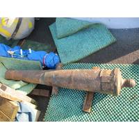 A cannon that was taken from one of the wrecks (MCA photo)