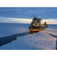 The Coast Guard Cutter Mackinaw (WLBB 30), a 240-foot icebreaker, directly assists the 650-foot motor vessel Algoma Intrepid near Beaver Island on Lake Michigan, Jan. 25, 2026.
U.S. Coast Guard photo by Lt. j.g. William Erekson