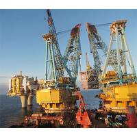 The compressor module was lifted into place by Saipem 7000, one of the world's largest heavy lift vessels.