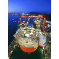 Cylindrical FPSO: Photo courtesy of HHI
