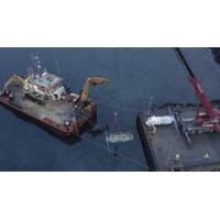 Deployment of the fifth and sixth turbine at the Shetland Tidal Array (credit: Nova Innovation).