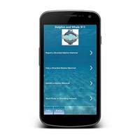 Dolphin & Whale 911 app: Image courtesy of NOAA Fisheries