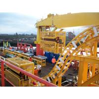 Ecosse Subsea Systems prepare cable laying equipment for mobilization onboard the Atlantic Carrier.