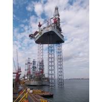 ENSCO 120 Series jack-up rig: Photo courtesy of the owners