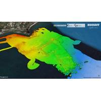 Fig.1. General view of mapped bathymetry in the Baia Marine Protected Area. Image courtesy Norbit