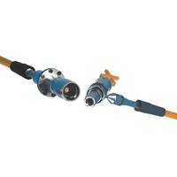 Figure 1: TE Connectivity’s SEACON 24/48 Channel HydraLight Wet Mate connector for optical subsea distribution systems. (Image: TE Connectivity)