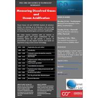 Flyer detailing "Measuring Dissolved Gases and Ocean Acidification" workshop