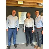 From Left: Martin Wien Fjell, President; Jens Abrahamsen, Vice President; and Audun Berg, Executive Vice President, Kongsberg Discovery. © Kongsberg Discovery