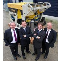 From left to right: Ceona’s chief executive officer Steve Preston and chief operating officer Stuart Cameron, with ROVOP’s managing director Steven Gray and chairman Mark Vorenkamp