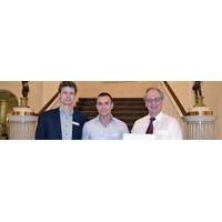 (From left to right) Christian Cabos, Head of Department Information Management Technologies at DNV GL – Maritime, Marco Bibuli, Researcher at the Italian research centre CNR-ISSIA, and Volker Bertram, COMPIT Coordinator and Project Manager Engineering Services Newbuilding at the DNV GL Maritime Academy, at the COMPIT awards ceremony in Cardiff. (Credit: Felix Selzer). Photo: DNV GL