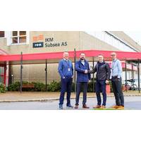 From left: Jan Vegard Hestnes Operations Director IKM, Ben Pollard Managing Director IKM, Geir Sjøberg CEO AKOFS & Hans Fjellanger BD Director IKM (Photo: IKM)