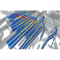 GeoSphere data log shows the layered formation structure in the well. (Image: SLB)