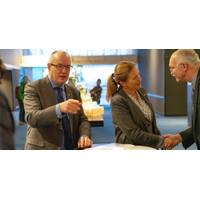 Gunnar Bovim (NTNU), Alexandra Bech Gjørv (SINTEF) and Anders Bjarklev (DTU) signed an agreement to work together on offshore wind. Photo: John Ivar F. Eidsmo, SINTEF
