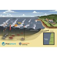 Illustration of proposed PacWave South wave energy testing facility (Credit: Oregon State University)