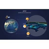 Infographic global satellite-derived bathymetry - an MOi project lead by EOMAPSeefeld, Image courtesy EOMAP