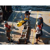 Kraken’s KATFISH high speed Synthetic Aperture Sonar towfish will be used to acquire ultra-high definition seabed images and bathymetry during the OceanVision project. (Photo: Kraken Robotics Inc.)
