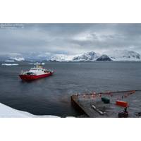Last call of the JCR at Rothera (Photo: Alex Wallace / BAS)