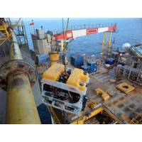 The latest Cougar XT Compact added to the Subsea Vision fleet is suited for deployment from platform and FPSO where minimum deck space is available. (Photo: Saab Seaeye)