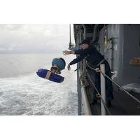 Launching Drifter Buoys: Photo credit USN