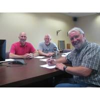 Left to right: Terry Scodeller, Brent Smith and Jim Ross