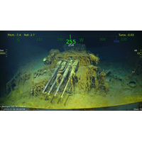 One of USS Lexington's anti-aircraft guns (Image: Vulcan Inc.)