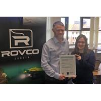 Liam Warren, operations manager at Rovco and Dominique Sewell, quality auditor. Photo Rovco