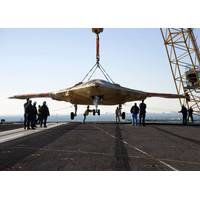 Loading Drone Aboard: Photo credit USN