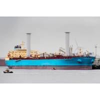 Maersk Pelican with Norsepower Rotor Sails. Pic: Norsepower