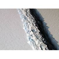 A massive rift in the Antarctic Peninsula's Larsen C ice shelf. (Image Credit: NASA/John Sonntag)