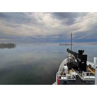 Misty morning in Thousand Islands, seen from the upper deck of the Thomas Jefferson. (Megan Guberski/NOAA)