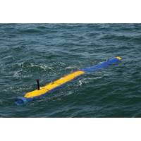 U.S. Navy Knifefish mine countermeasures UUV swims along the surface off the coast of Boston during final contractor sea trials earlier this fall. (Photo: General Dynamics Mission Systems)