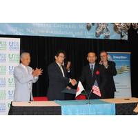 Nippon Foundation and Deepstar signed an MOU in Houston. Photo: Greg Trauthwein