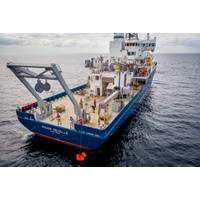 On November 4, 2020, the R/V Roger Revelle is pictured out at sea for a ten-day commissioning and calibration cruise following its midlife refit. Engineers and techs were tasked with testing, calibrating, and commissioning the updated instrumentation and systems. Bruce Appelgate, Associate Director of Scripps Institution of Oceanography, was the PI and chief scientist aboard.
Copyright Andrew Jorgensen / 2025 Scripps Institution of Oceanography / UC San Diego