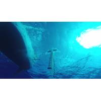 Part of the objects in the Patch are underwater, so the Optech CZMIL’s depth-penetration capability was crucial for surveying. (Image courtesy The Ocean Cleanup)