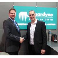 Pictured on the Sonardyne stand at Subsea Expo 2015 in Aberdeen: Phil Middleton, Deputy Managing Director, Seatronics Equipment Rentals (Right), Barry Cairns, VP Sonardyne Europe and Africa (Left) 