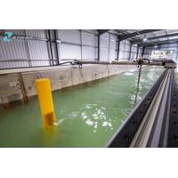 The PROTEUS project will facilitate the conducting of a series of large scale experiments over a seven week period in the FFF flume at HR Wallingford’s U.K. physical modelling facilities. (Photo: HR Wallingford)