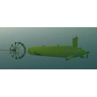 Rendering of the AUV and the Towed Dock. Image: ISE