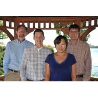 The NRL research team, left to right: Dr. Berend Jonker, Dr. Jeremy Robinson, Dr. Connie Li, and Dr. Olaf van't Erve. (Image: U.S. Naval Research Laboratory)