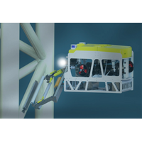 The Saab Seaeye Cougar XT is the only system with the power to operate the SubC anode replacement tool, and also operate in strong shallow water currents. (Image courtesy of SubC Partner)