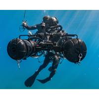 Sailors assigned to various Naval Special Warfare (NSW) commands operate a Diver Propulsion Device during high-altitude dive training. NSW is the nation’s premiere maritime special operations force that extends the Fleet and Joint Force’s reach for collection and lethality, delivers all domain options to undermine our enemies’ confidence, and strengthens diplomatic leverage. (U.S. Navy photo by Mass Communication Specialist 2nd Class Alex Perlman/Released)