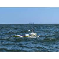 A SeaTrac SP-48 USV at work in the Gulf of Mexico.
Image courtesy Sonardyne