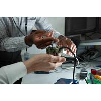 Silicon Sensing engineers work on prototype inertial technology. © Silicon Sensing Systems