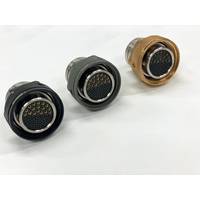 If a subsea system requires all titanium connector components, the entire Birns Millennium series now has options of all titanium parts, from the coupling ring and shell to the snap rings. Photo courtesy Birns