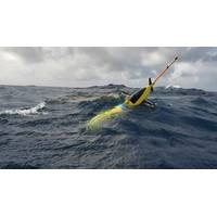 This ocean glider includes a satellite trasmitter that helps locate the glider's position at any time. Ocean observations, such as those taken with gliders, are of critical value to the cluster of businesses known as the "ocean enterprise". (NOAA)