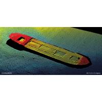 Underwater image captured using an EM 712 multibeam echo sounder (Image: Kongsberg Maritime)